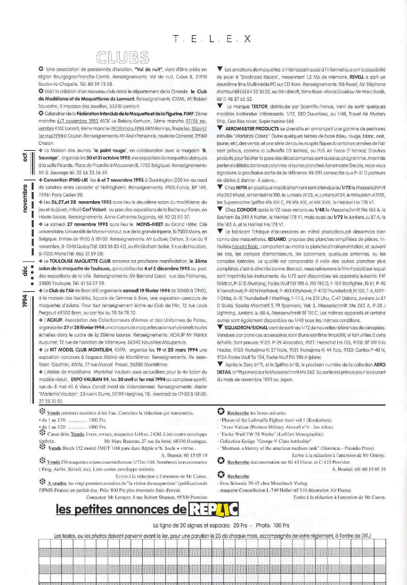 Replic 026 - P-38J Lightning, Vought V-156F Vindicator, Bachem Ba-349 Natter